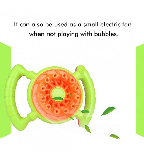 Electric Bubbles Blower Funny Fan Toys for Kids Birthday Gift Outdoor Playing Bubble Toy