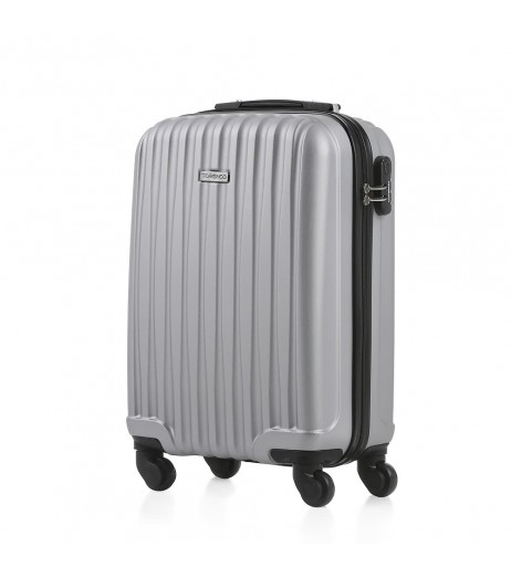 TOMSHOO 3 Piece Luggage Set-Silver