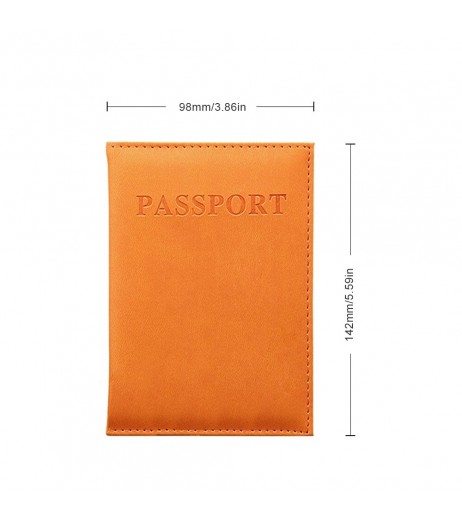 Leather Travel Passport Holder Case