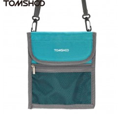 TOMSHOO Travel Neck Pouch Holder Pockets for Passport Money Credit Cards Cell Phone Documents