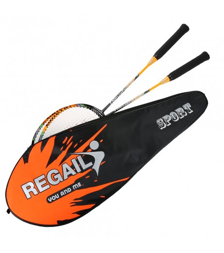 2 Player Badminton Racket Replacement Set Ultra Light Carbon Fiber Badminton Racquet with Bag