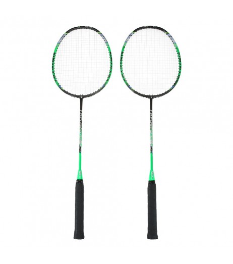 2 Player Badminton Bat Replacement Set Ultra Light Carbon Fiber Badminton Racquet with Bag