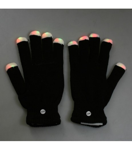 Lighting Flashing Gloves Black