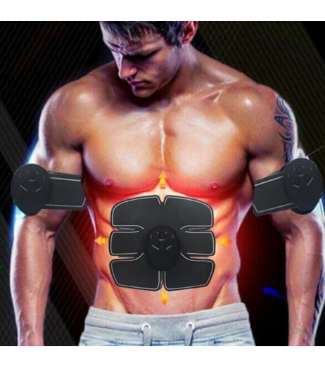 Electric Muscle Trainning Tool Abdominal Stimulation Muscle Exerciser Training Body Slimming Machine Fat Burning Fitness Massage