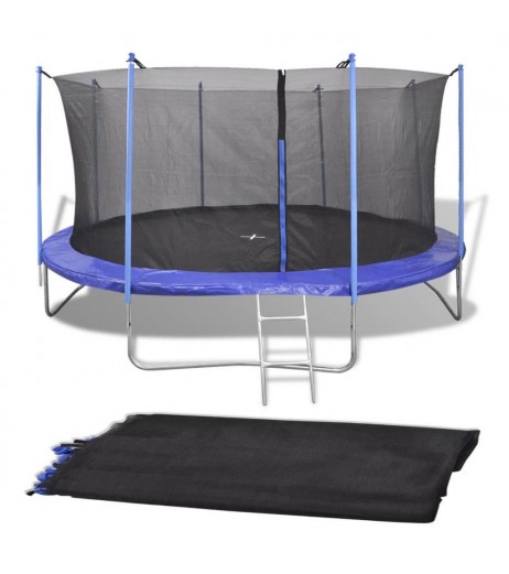 Safety net for 3.96 m round trampolines
