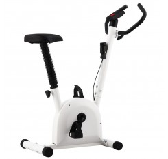 Exercise bike with belt resistance white