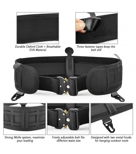 Multifunctional Cummerbund with Tactical Quick Release Belt Military Waist Band for Outdoor Training Military Combat Hunting