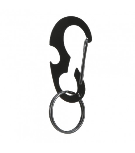 D Shape Buckle Snap Clip Outdoor Camping Carabiner Multifunctional Pocket Tool Bottle Opener Keychain Ring