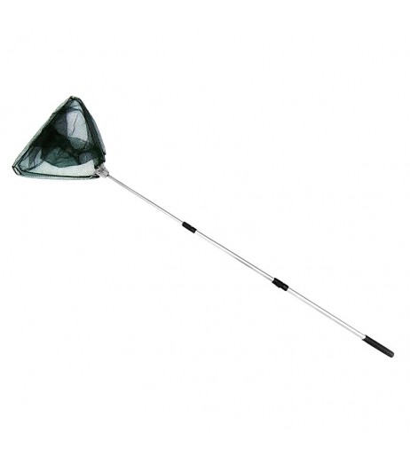 Triangular Folding Fishing Landing Net Aluminum 3 Section Extending Pole Handle