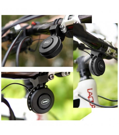 Cycling Bicycle Electric Bell Waterproof USB Rechargeable Bike Handlebar Rings