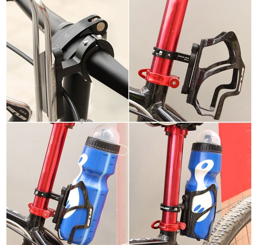 New GUB Bicycle Water Bottle Cage Holder Convertor Rack Handlebar Seatpost Mount