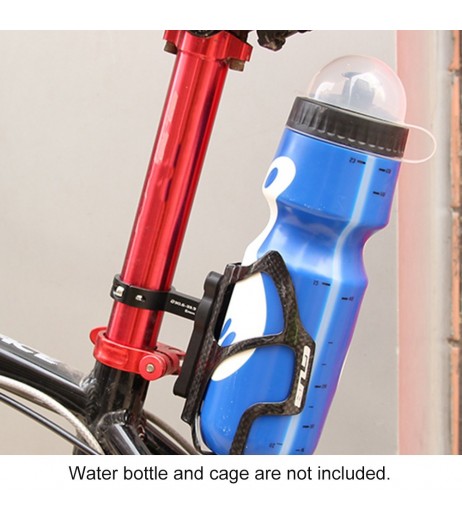 GUB Ultralight Bicycle Water Bottle Cage Adapter Adjustable Rotation Bike Water Rack Seatpost Handlebar Bottle Holder Mount Clip