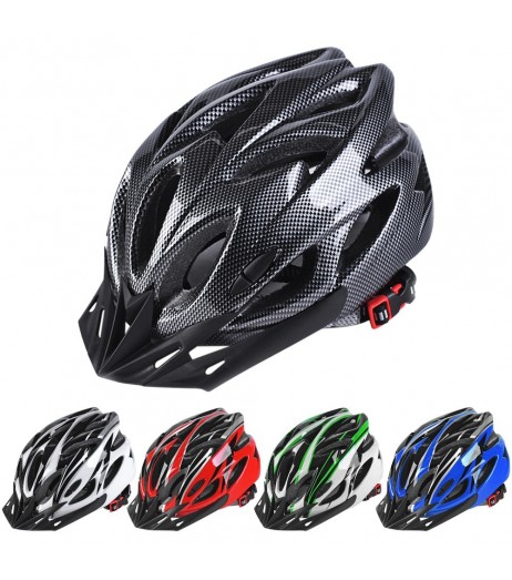 Lightweight Bicycle Helmet with Visor In-mold Mountain Road Bike Cycling Helmet Outdoor Sport Protective Helmet for Men and Women