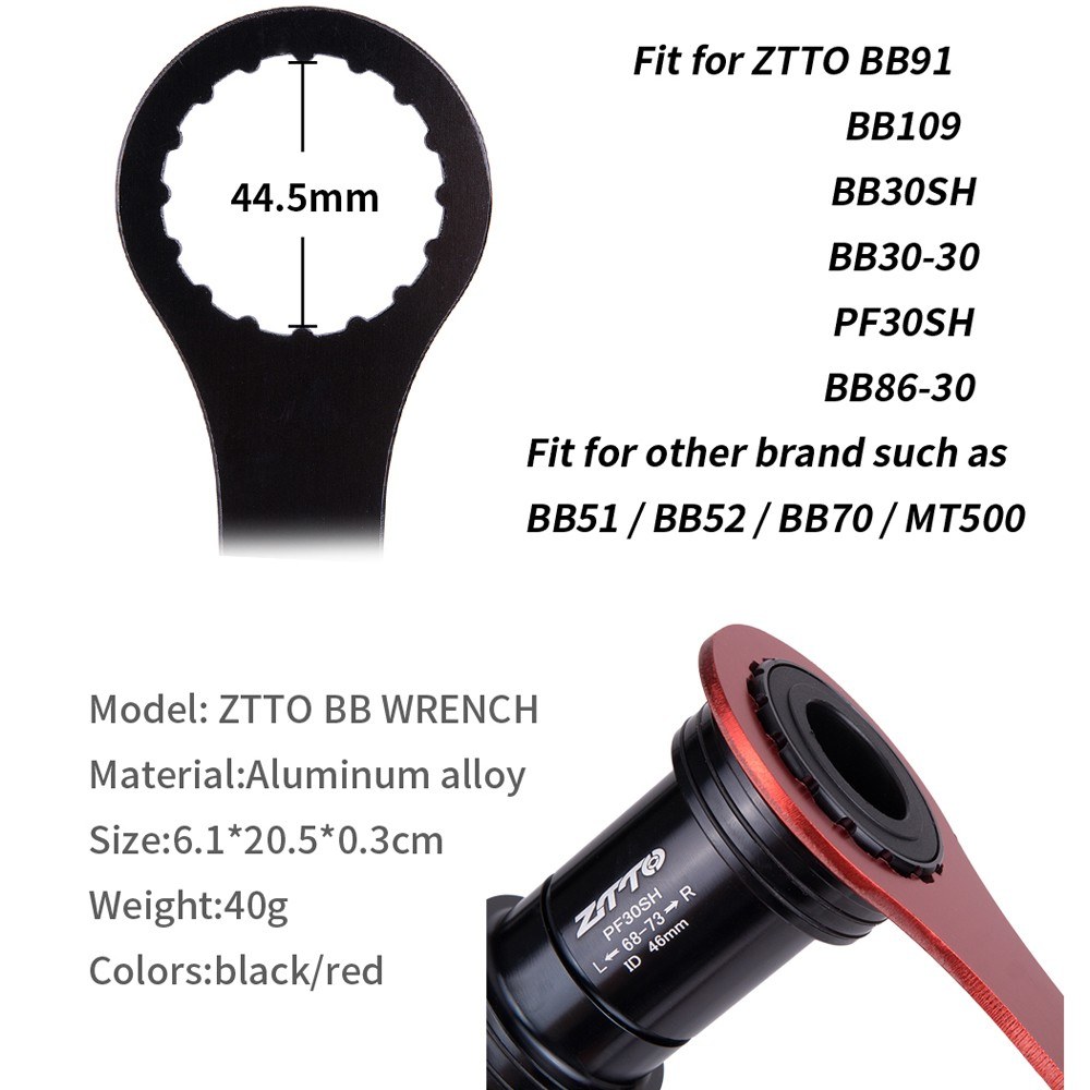 ZTTO Bike Bottom Bracket Tool 44mm 16 notch BB Installation Remover Repair Tool 